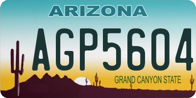 AZ license plate AGP5604