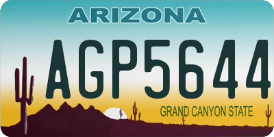 AZ license plate AGP5644