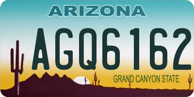 AZ license plate AGQ6162