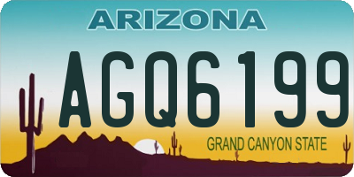 AZ license plate AGQ6199