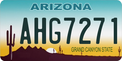 AZ license plate AHG7271