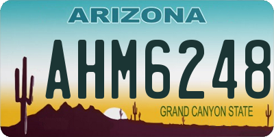 AZ license plate AHM6248