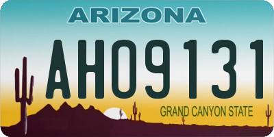 AZ license plate AHO9131