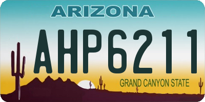 AZ license plate AHP6211