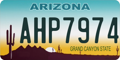 AZ license plate AHP7974