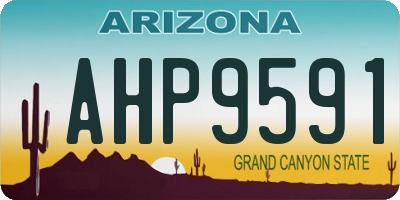 AZ license plate AHP9591