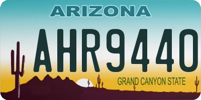 AZ license plate AHR9440