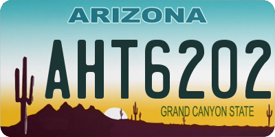 AZ license plate AHT6202