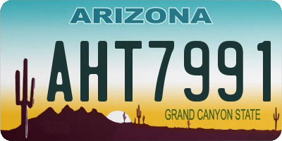 AZ license plate AHT7991