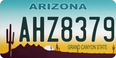 AZ license plate AHZ8379