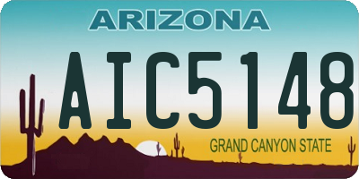 AZ license plate AIC5148