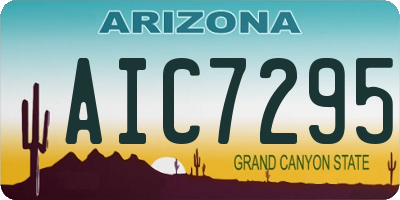 AZ license plate AIC7295