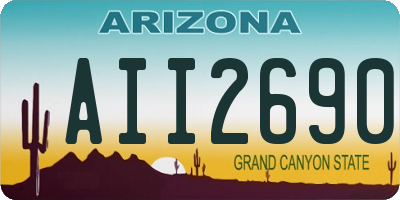AZ license plate AII2690