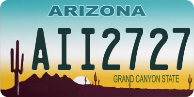 AZ license plate AII2727