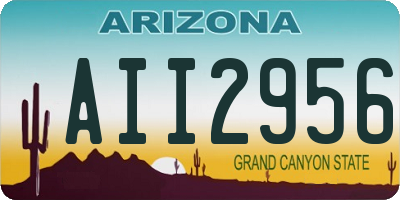 AZ license plate AII2956