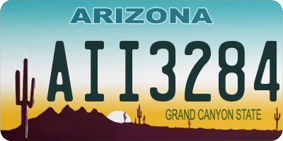 AZ license plate AII3284