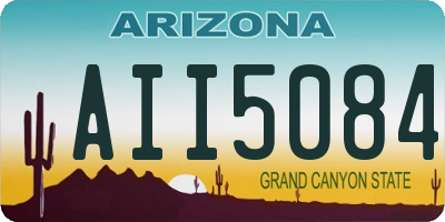 AZ license plate AII5084