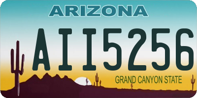 AZ license plate AII5256