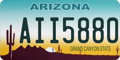 AZ license plate AII5880