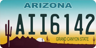 AZ license plate AII6142