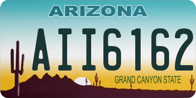AZ license plate AII6162