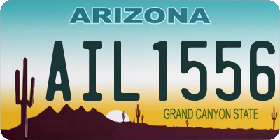 AZ license plate AIL1556