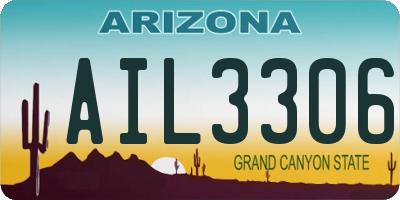 AZ license plate AIL3306