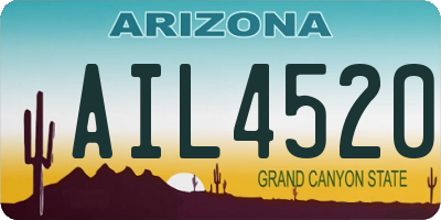 AZ license plate AIL4520