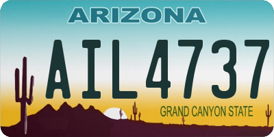 AZ license plate AIL4737