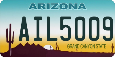 AZ license plate AIL5009