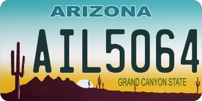AZ license plate AIL5064