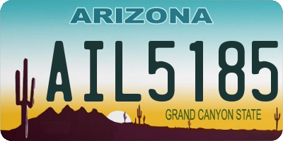 AZ license plate AIL5185
