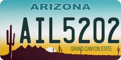 AZ license plate AIL5202