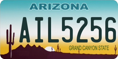 AZ license plate AIL5256