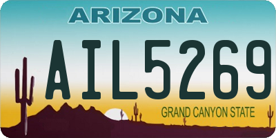 AZ license plate AIL5269