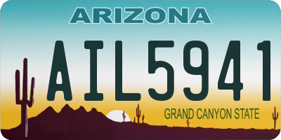 AZ license plate AIL5941