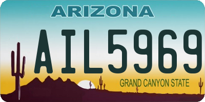 AZ license plate AIL5969