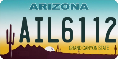 AZ license plate AIL6112