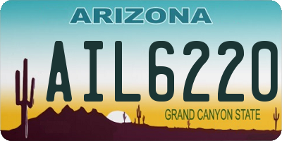 AZ license plate AIL6220