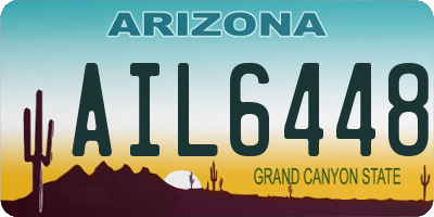 AZ license plate AIL6448