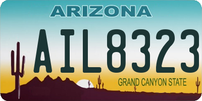 AZ license plate AIL8323