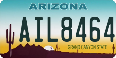 AZ license plate AIL8464