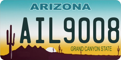 AZ license plate AIL9008