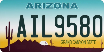 AZ license plate AIL9580