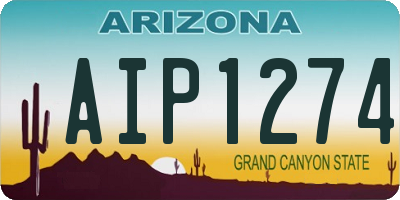 AZ license plate AIP1274