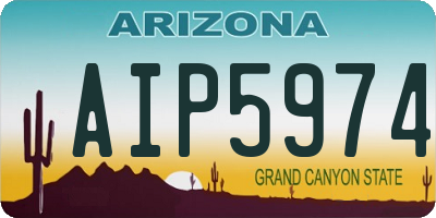AZ license plate AIP5974