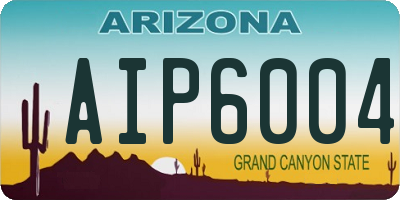 AZ license plate AIP6004