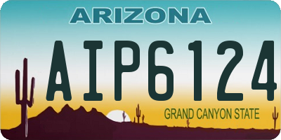 AZ license plate AIP6124