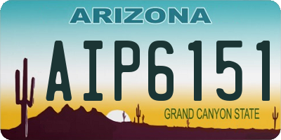AZ license plate AIP6151