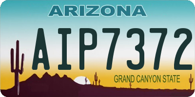 AZ license plate AIP7372